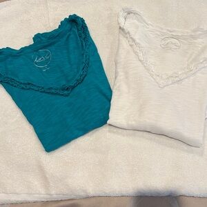 INC International Concepts Teal V-Neck Top